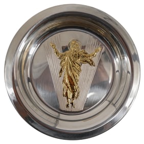 Franklin Mint 24k Gold and Sterling 1973 Evangelos Frudakis Easter Plate