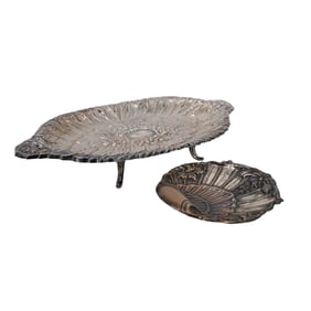 (2 pcs) Spanish Sterling Silver Trays