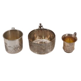 (3 pcs) Assorted Hallmarked Sterling Cups