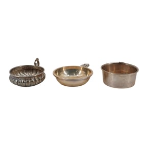 (3 pcs) Sterling & Silver Wine-tasting Cups