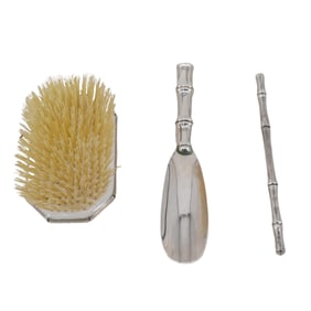 (3 pcs) Tiffany & Co. "Bamboo" Sterling Accessories