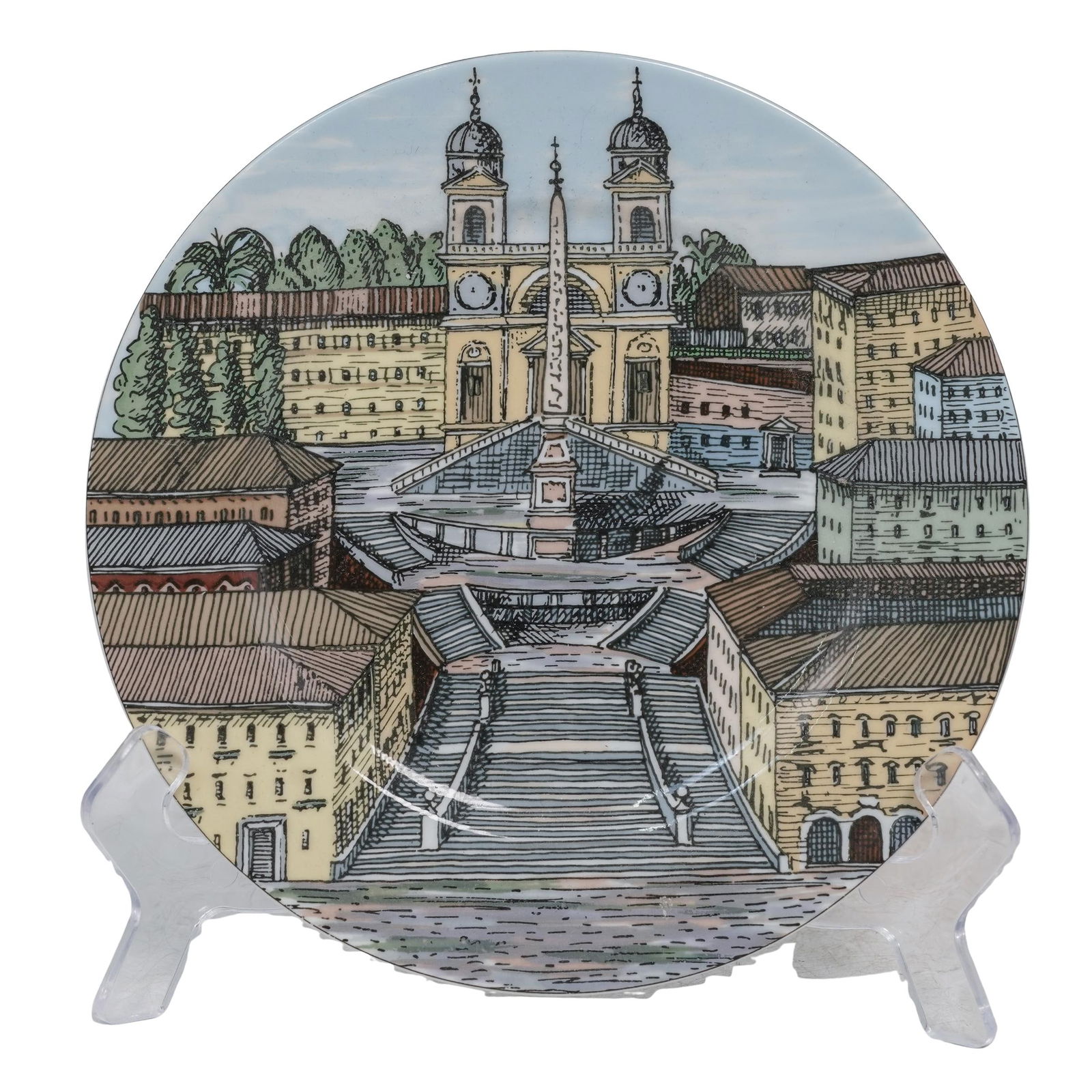 (3 Pc) Rosenthal Porcelain Fornasetti 'Rome' Individual Set (1 of 8)