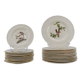(24 pcs) Alfred Meakin "Audubon's Birds of American" Porcelain Plates