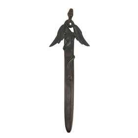Vintage Bronze Winged Snake Letter Opener