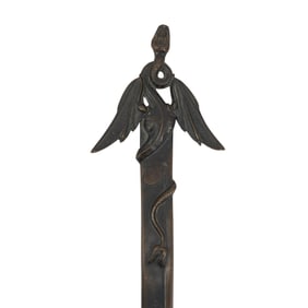 Vintage Bronze Winged Snake Letter Opener