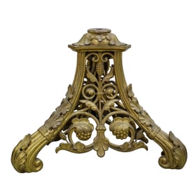 Antique Neoclassical Decorative Gilt Bronze Base