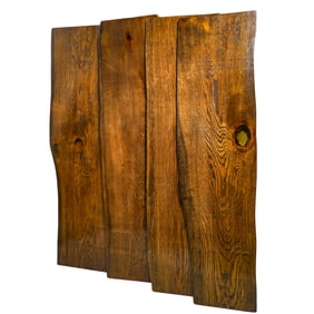 Mid Century Craftsman Life Edge Oak Shelfs