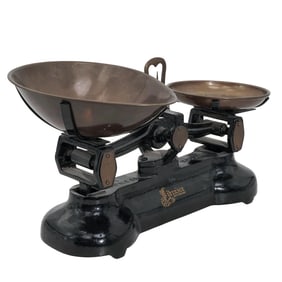 English Libra Scale Co. "Librasco" Scale & Brass Cups
