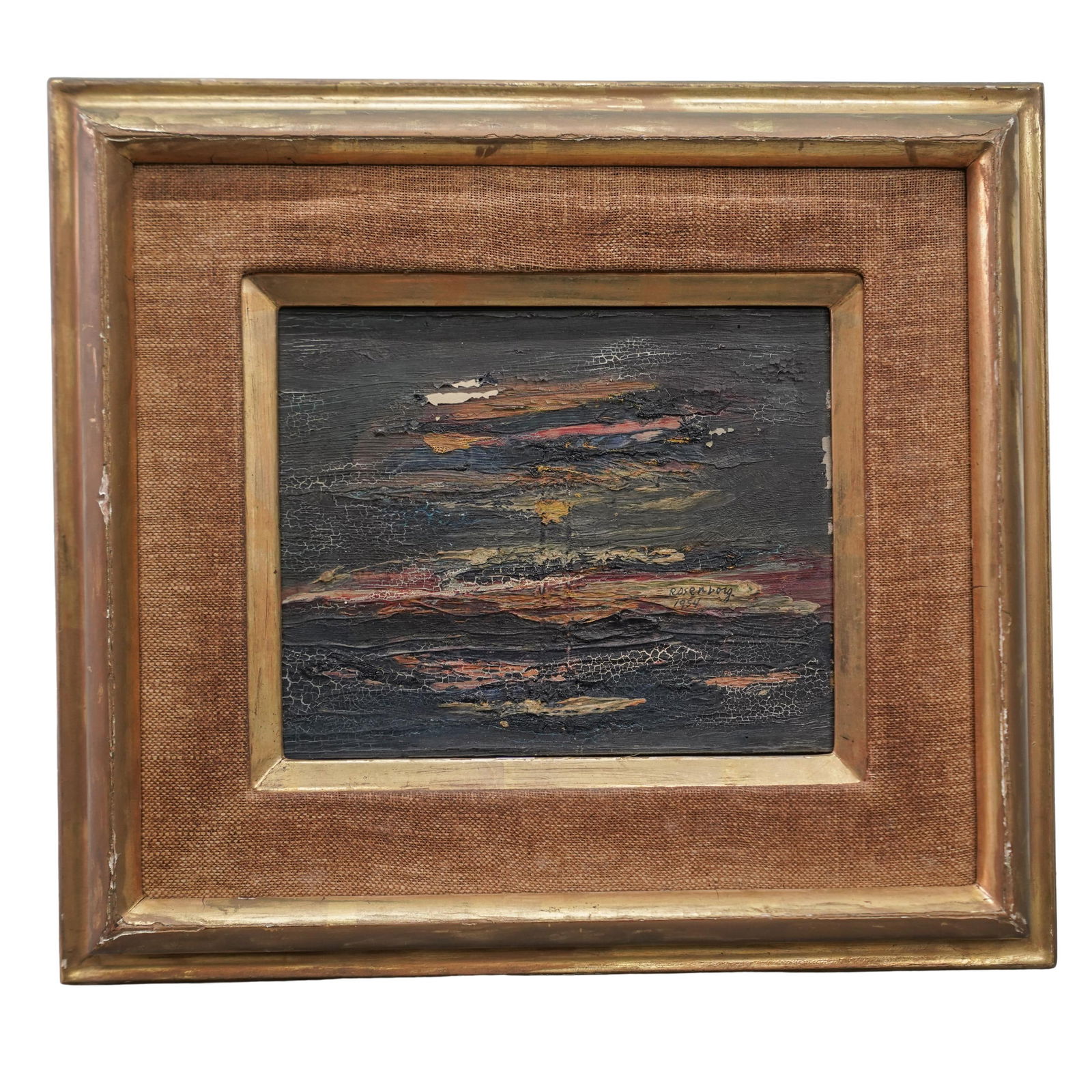 Ralph Rosenborg (1913-1992, American) "Dark of Night" Oil on Canvas (1 of 4)