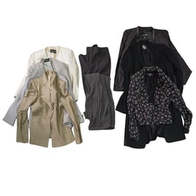 (8 Pc) Vintage Giorgio Armani Jackets & Pants Grouping