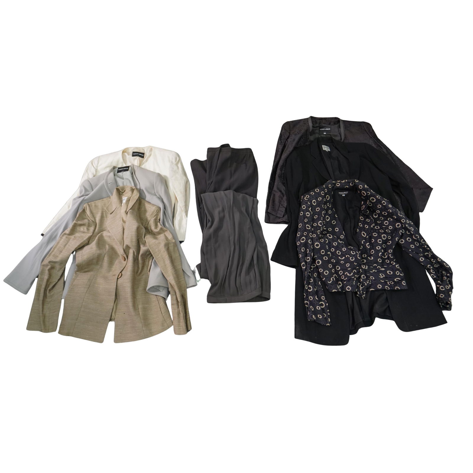 (8 Pc) Vintage Giorgio Armani Jackets & Pants Grouping (1 of 7)