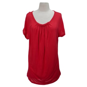 Vintage Designer Jean Paul Gaultier Red Rayon Top