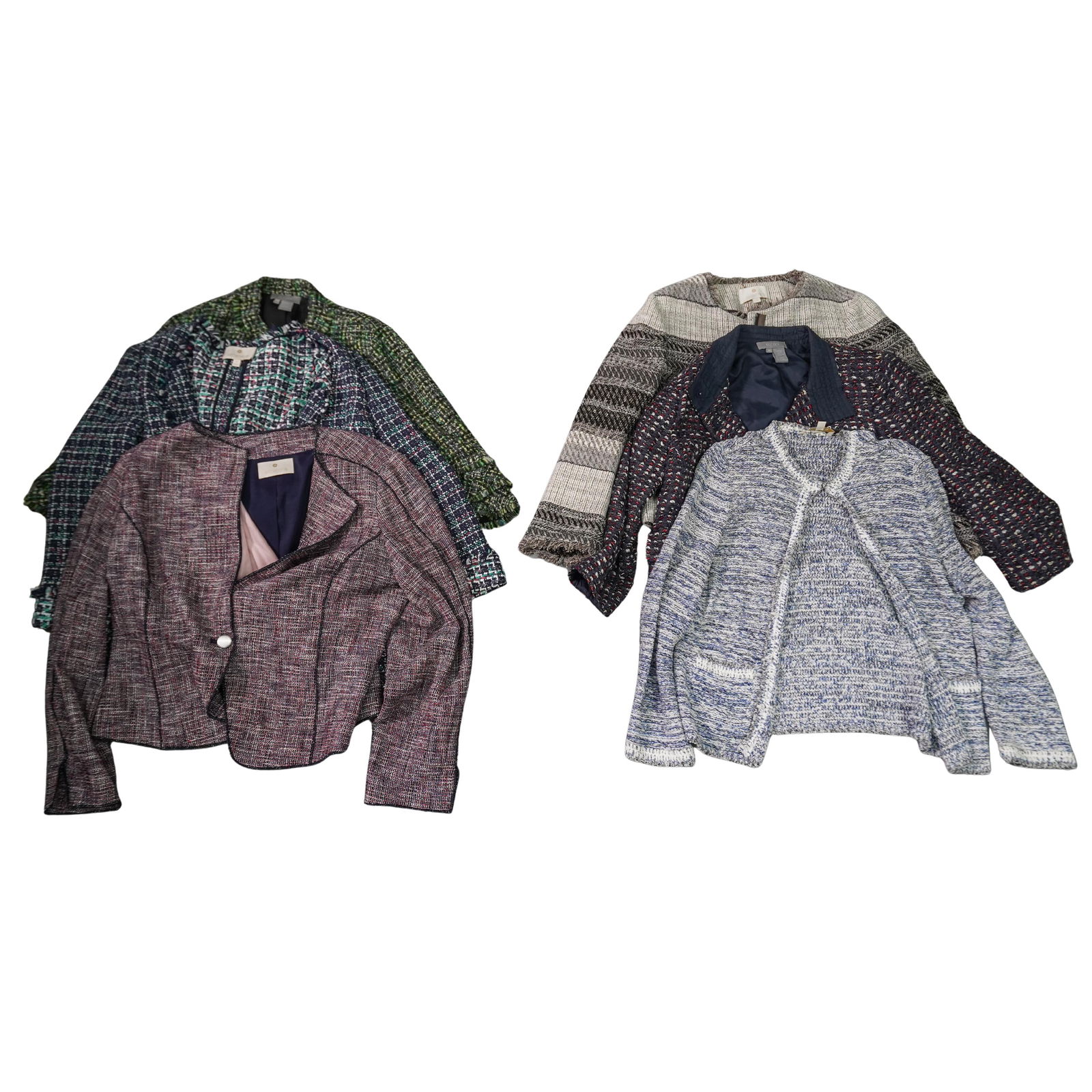 (6 Pc) Vintage Etcetera & Eccoci Assorted Tweed Jackets (1 of 9)