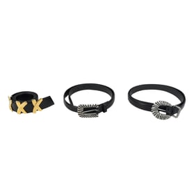 (3 pcs) Designer Leather Belts