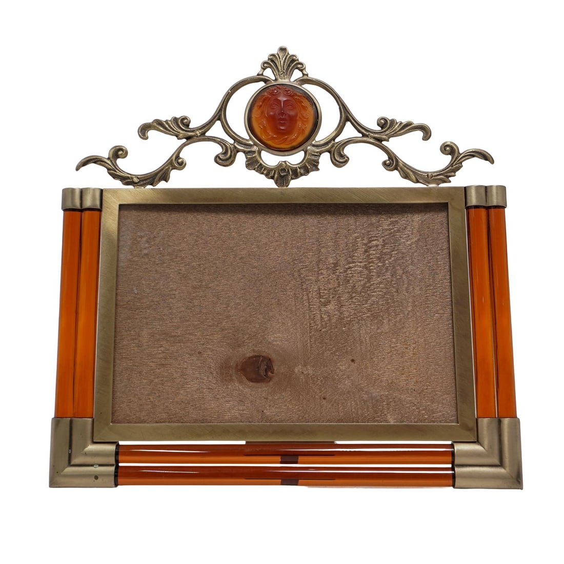 Zora da Venezia Murano Amber Glass Medusa Picture Frame (1 of 6)