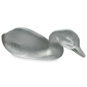 Baccarat Crystal Duck Figurine
