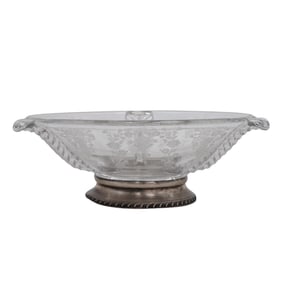 Sterling and Crystal Candy Dish