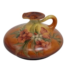 Jean Pouyat Limoges Floral Porcelain Pitcher