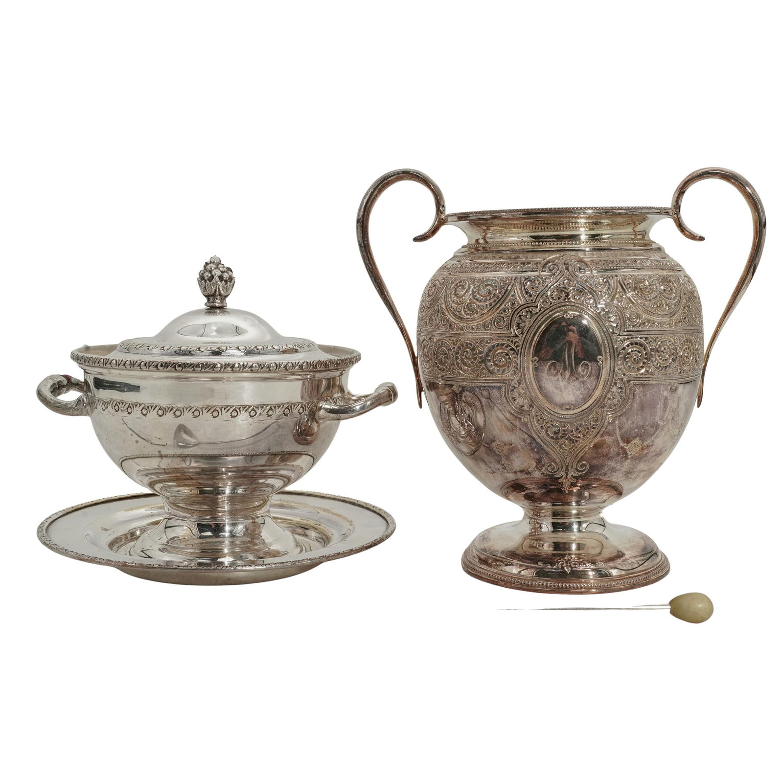 (4 pcs) Electro-plated Nickel Silver Grouping (1 of 12)