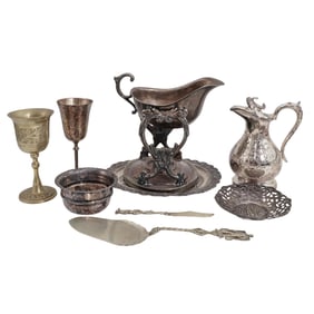 (9 pcs) Silver, Silver-Plated, Electro-Plated Tablewares