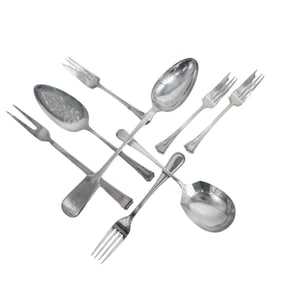 (8 Pc) Assorted Silver Flatware Utensils