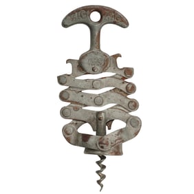 French Metal Accordion Wine Corkscrew