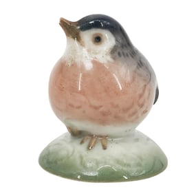 Royal Copenhagen Porcelain Robin Bird Figurine