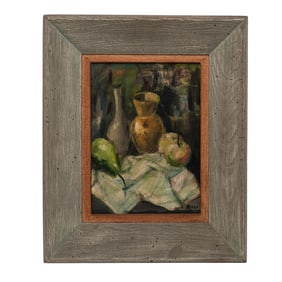 Alvaro Villamor (b. 1929, Spain) Still Life Oil on Board