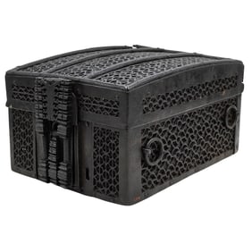 European 15th Cent. Iron Casket, Coffrets, Missal Box