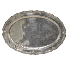Large Spanish Colonial Silver Serving Tray