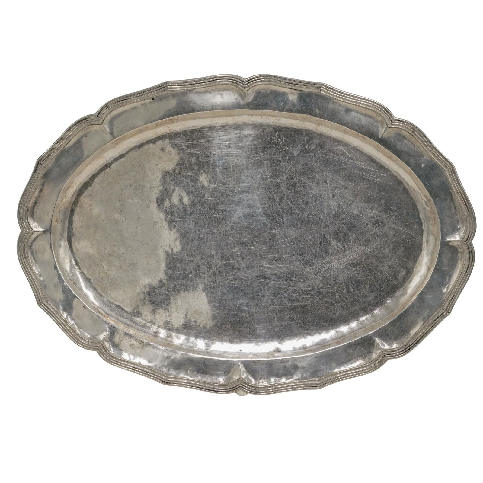 Large Spanish Colonial Silver Serving Tray (1 of 6)