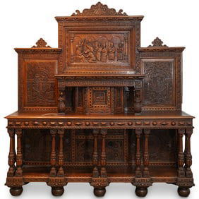 Massive English Oak Religious Altar