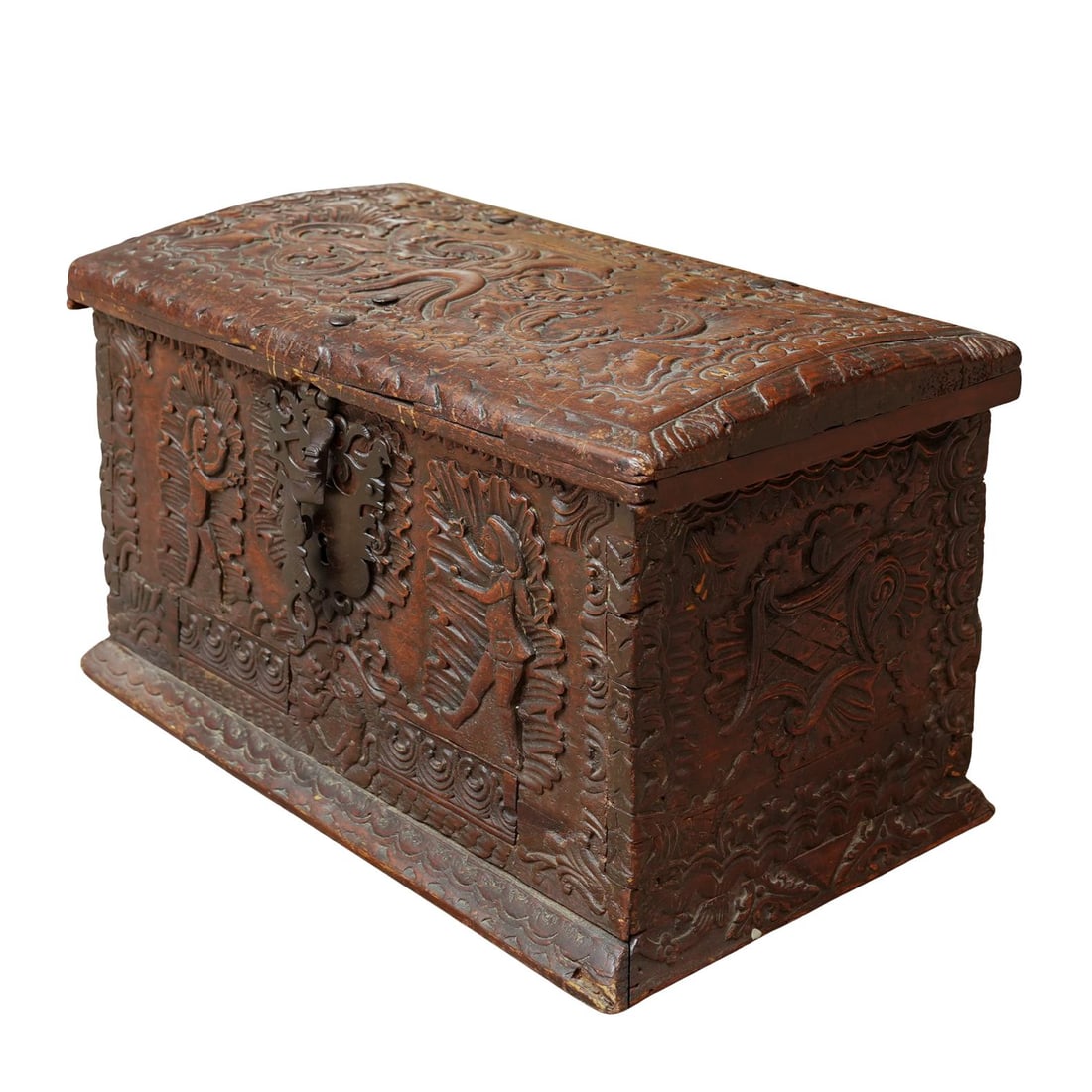 Amazing European Carved Wood Chest (1 of 12)