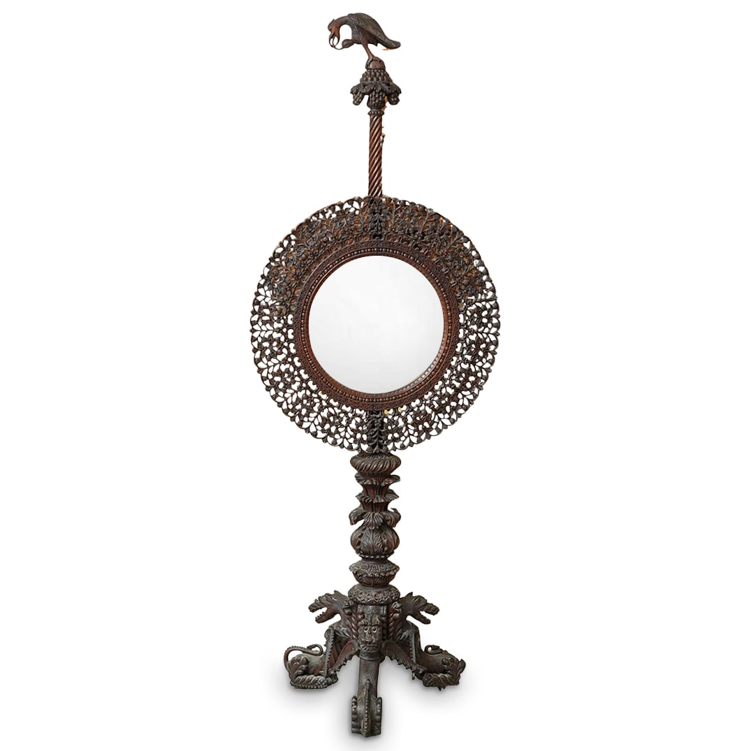 Very Unusual Anglo Indian Free Standing Dressing Mirror (1 of 11)