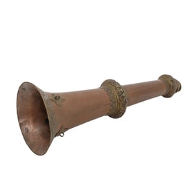 Tibetan Buddhist Copper Dumgchun Horn