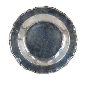 Spanish Colonial Heavy Silver Dish or Plate