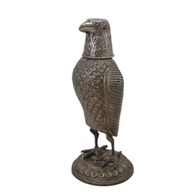 19th Century German Silver Eagle Form Decanter