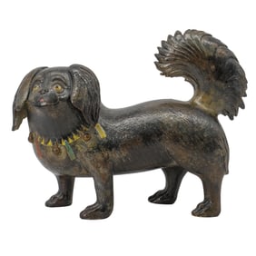Chinese Export Porcelain Pekinese Dog