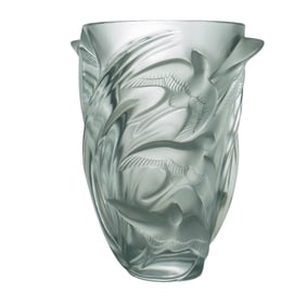 Lalique "Martinets" Crystal Vase