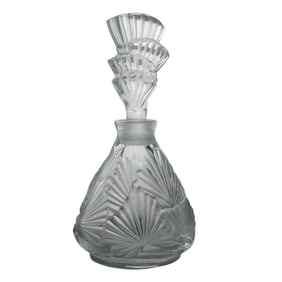 Lalique Crystal Palmette Perfume Bottle
