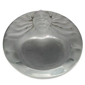 Lalique "Tete de Lion" Crystal Ashtray