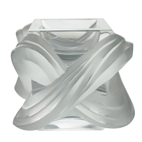 Lalique "Lucca" Crystal Candle Holder