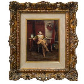 Armando Menocal "The Musketeer" Oil On Board Painting