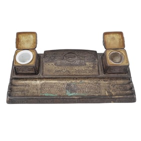 Att. Gustav Guschner Kunst-Ezgiesserei Austrian Bronze Orientalist Inkwell