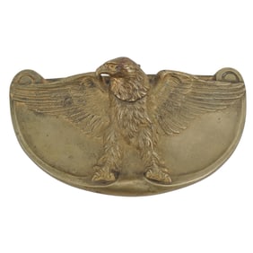 Maurice Frecourt (French, 1890-1961) Brass Eagle Inkwell