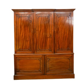 Victorian English Mahogany Armoire