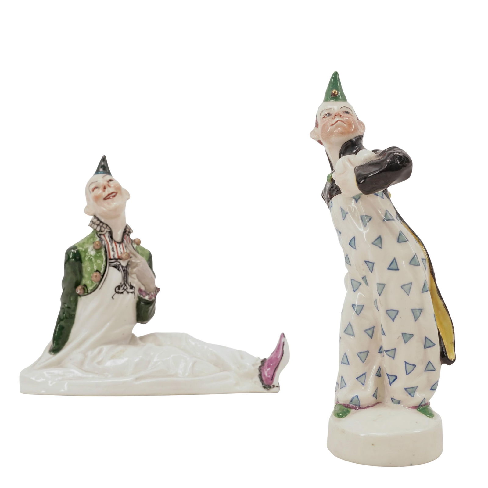 (2 Pc) Martin Wiegard for Meissen Porcelain Clown Figures (1 of 16)