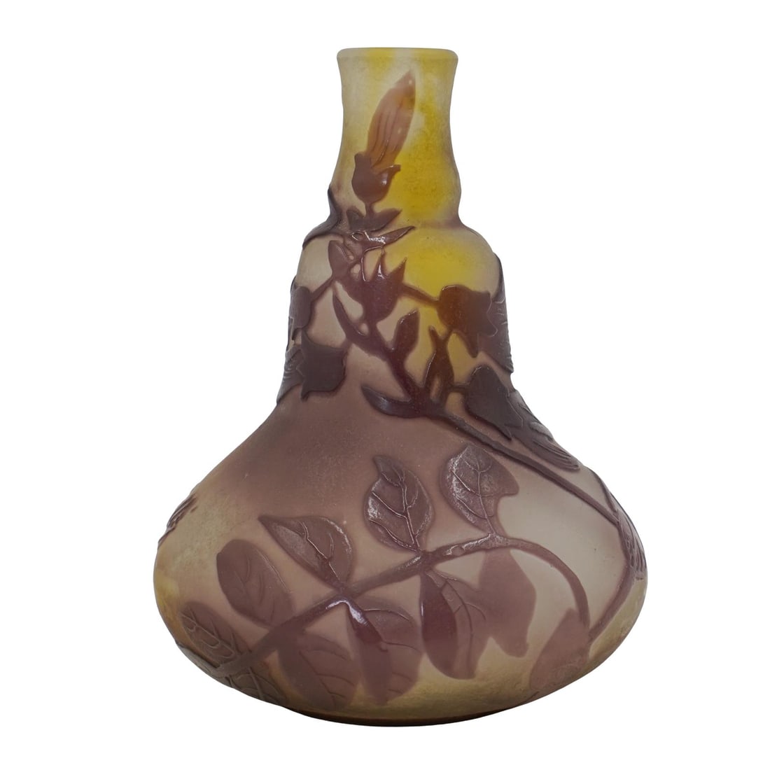 Emile Galle Small Soliflore Acid-Etched Cameo Vase (1 of 5)