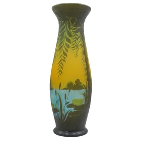 Francois Theodore Legras Cameo Glass Vase