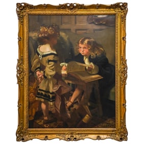 Frank Owen Salisbury (English, 1874-1962) Large Portrait of a Young Tutor